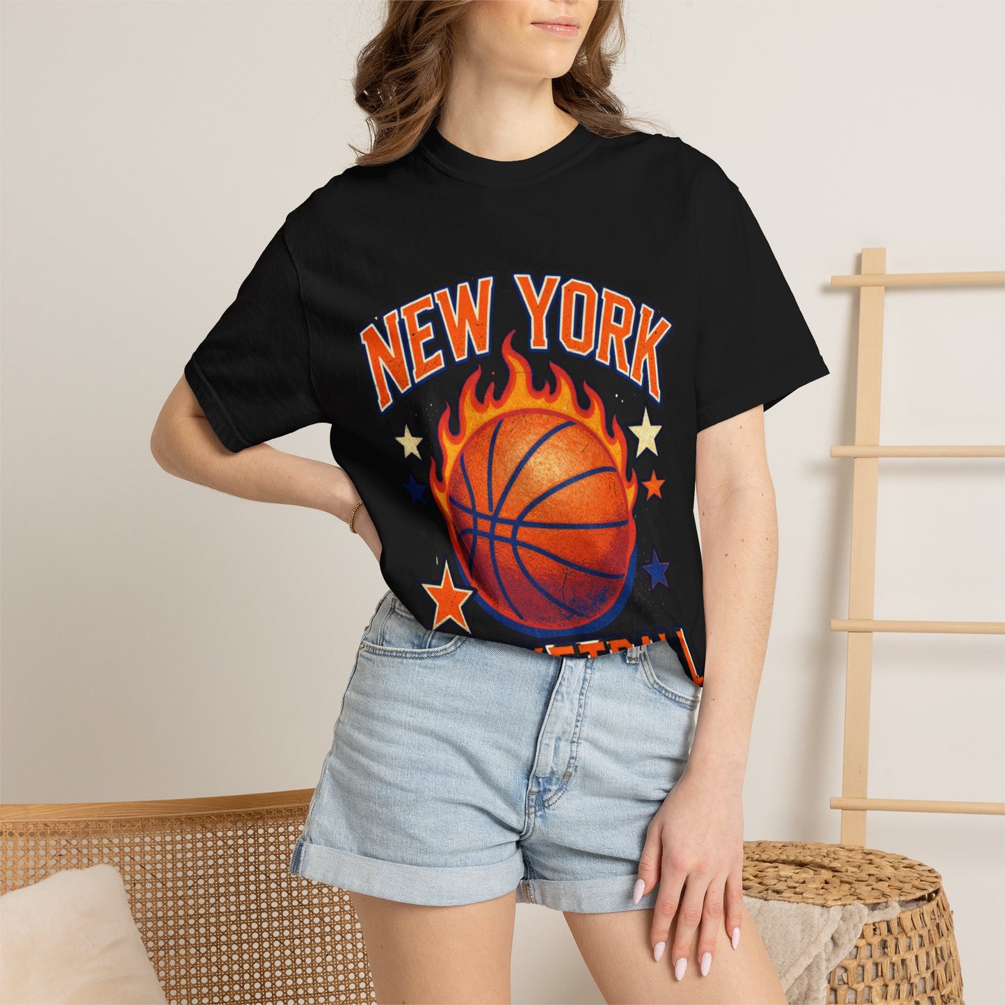 New York Basketball Flame Tee
