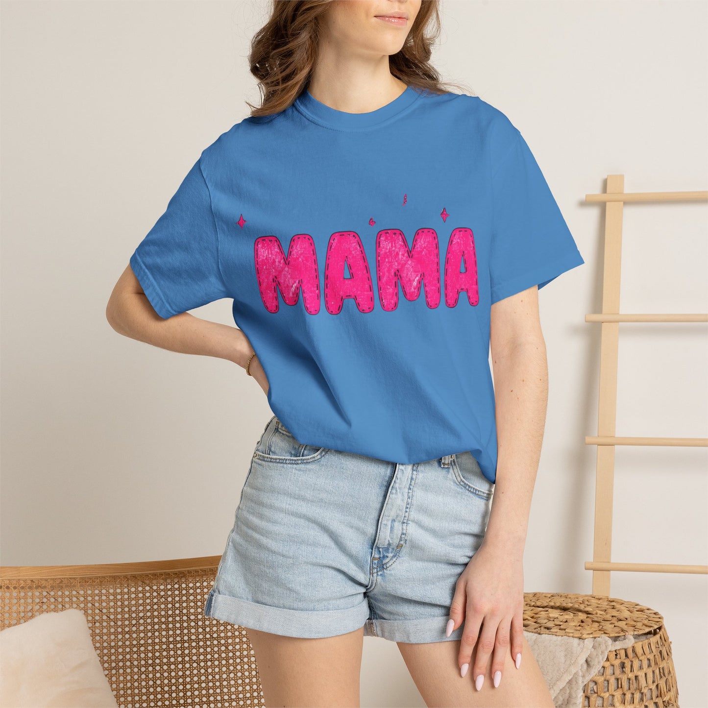 Mama Glitter Puff Graphic Tee
