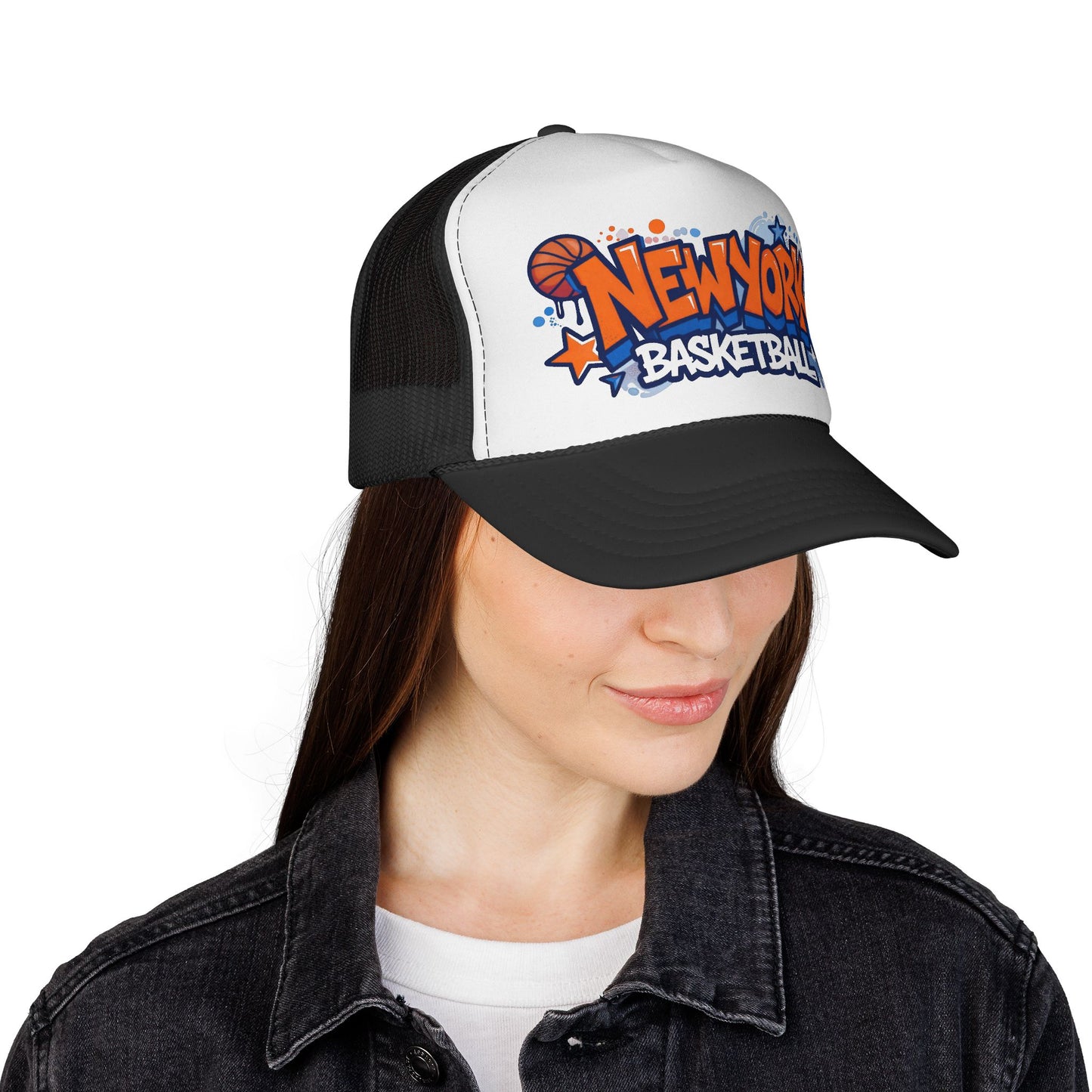 New York Basketball Trucker Cap — Graffiti Sports Hat