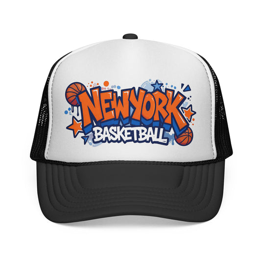 New York Basketball Trucker Cap — Graffiti Sports Hat