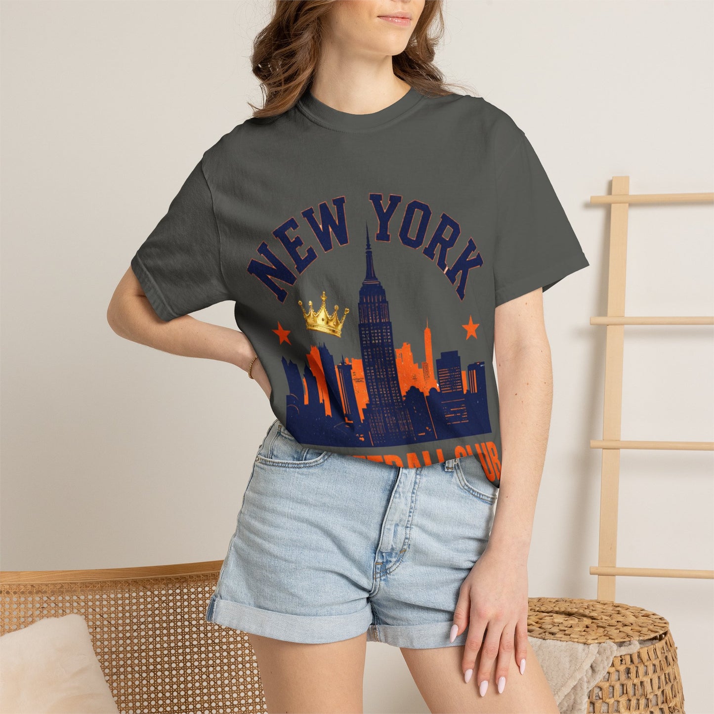 New York Basketball Club T-Shirt — Skyline, Crown & Team Graphic