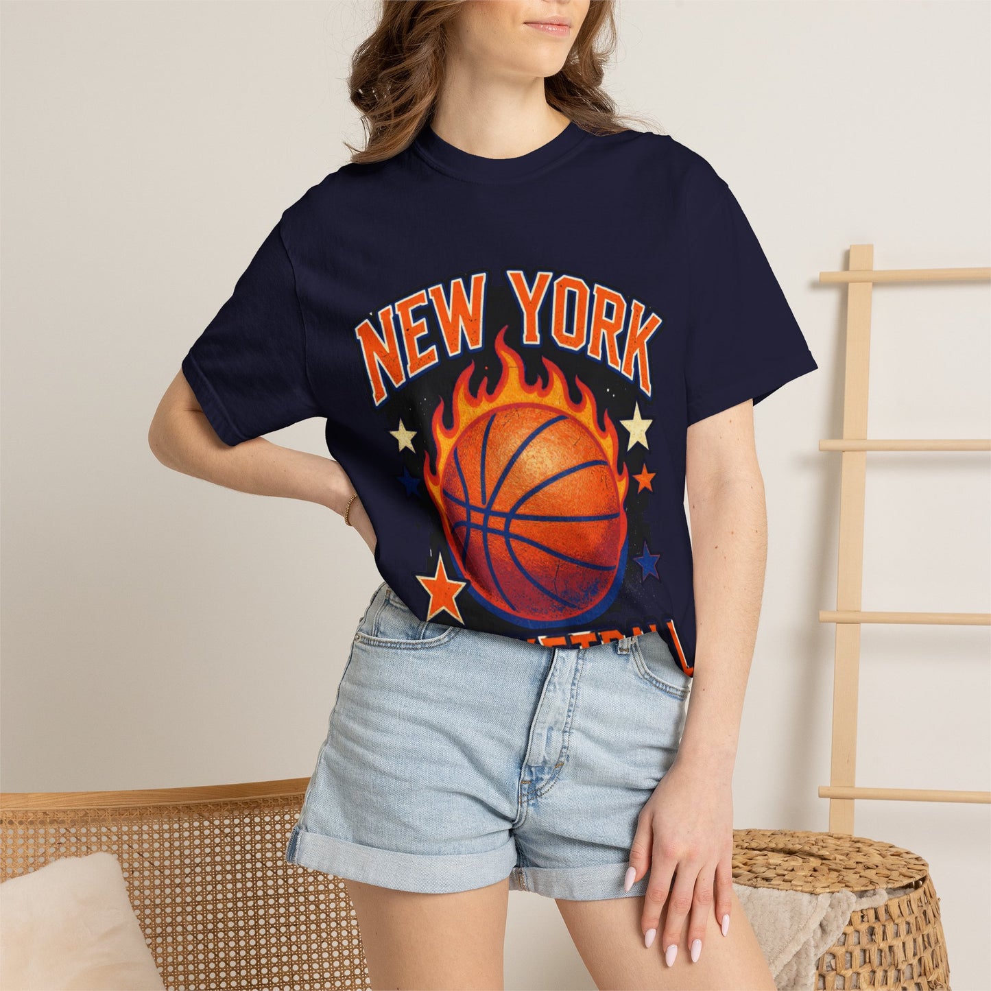 New York Basketball Flame Tee
