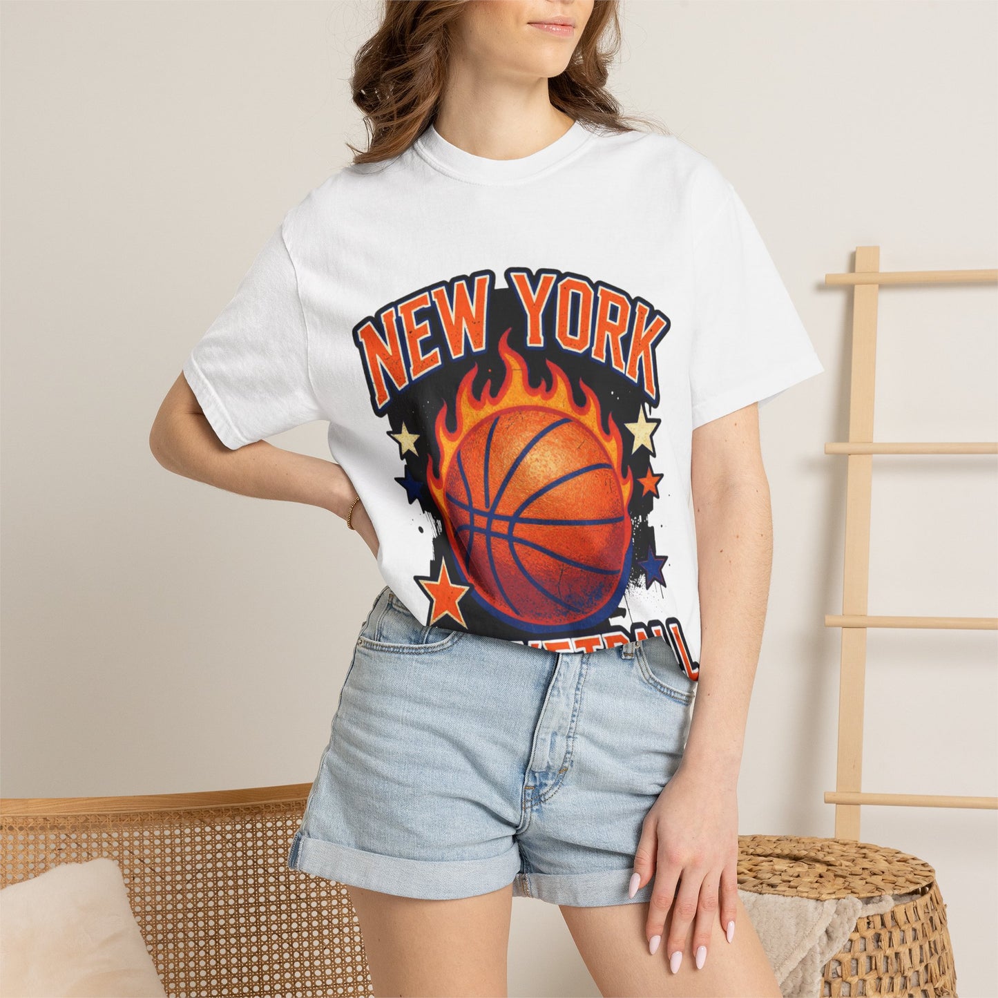 New York Basketball Flame Tee