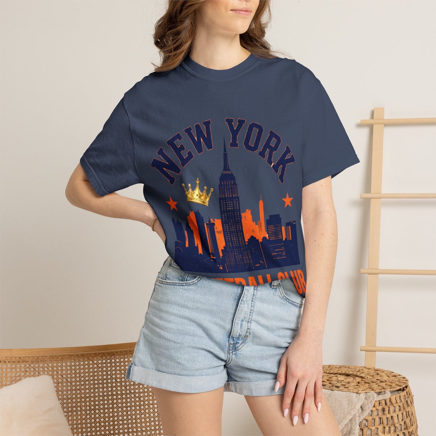 New York Basketball Club T-Shirt — Skyline, Crown & Team Graphic