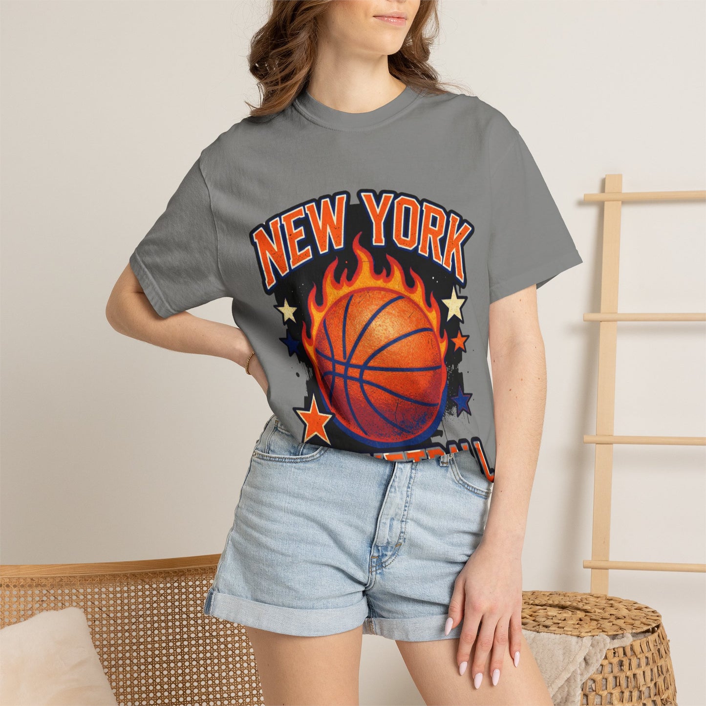 New York Basketball Flame Tee