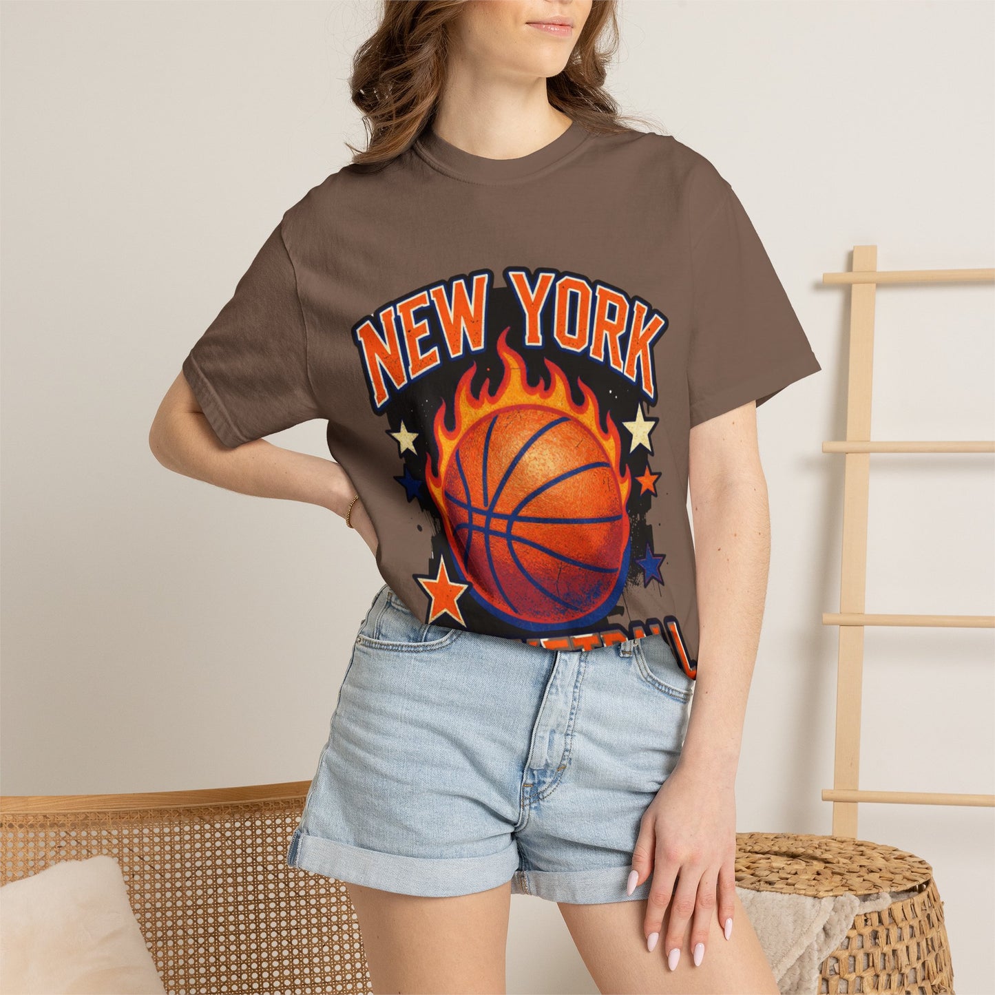 New York Basketball Flame Tee