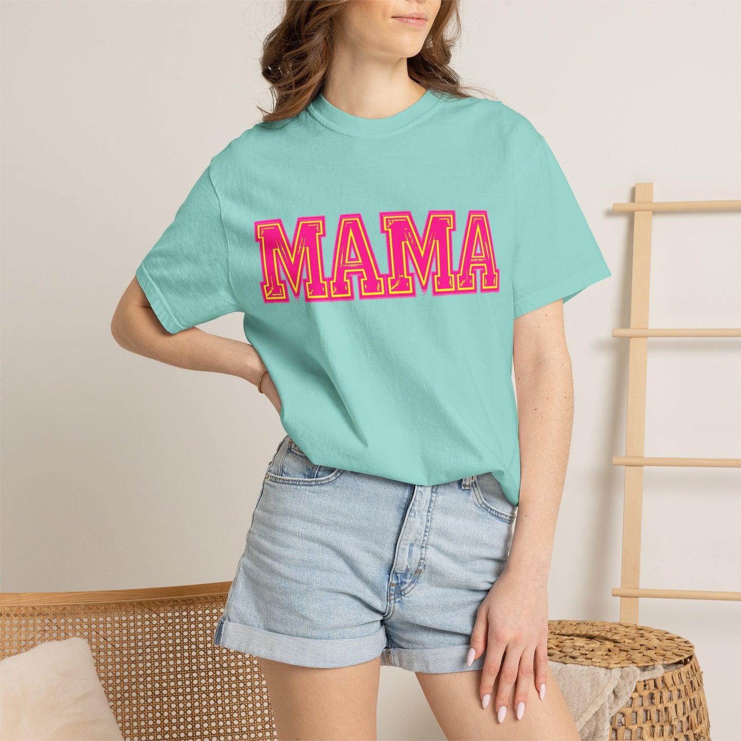 Retro Varsity Mama Graphic T-Shirt