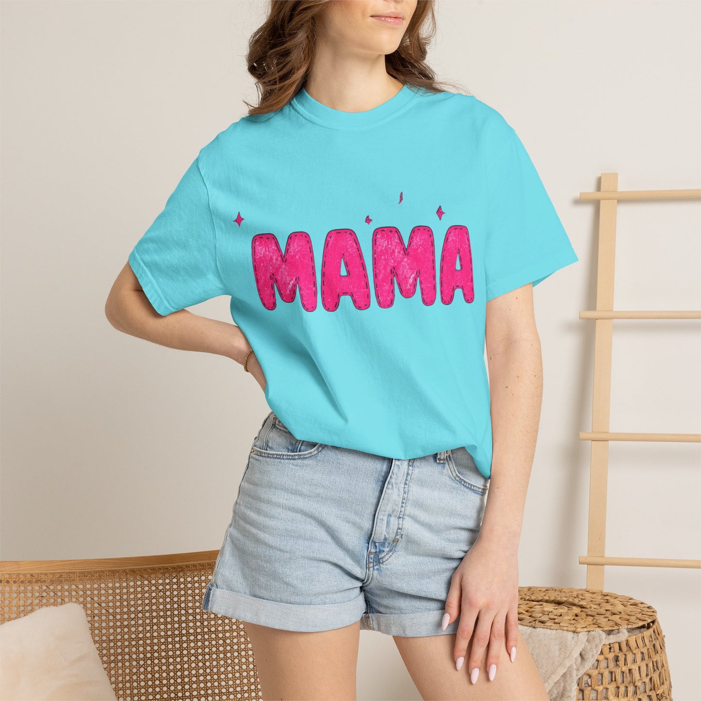 Mama Glitter Puff Graphic Tee