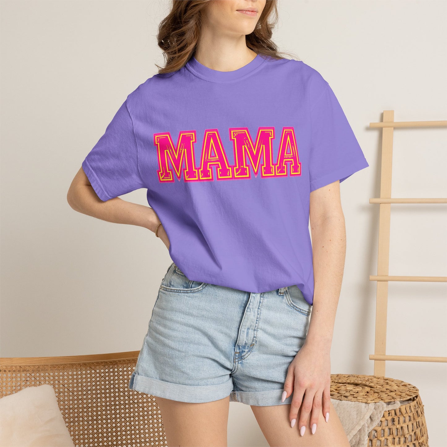 Retro Varsity Mama Graphic T-Shirt