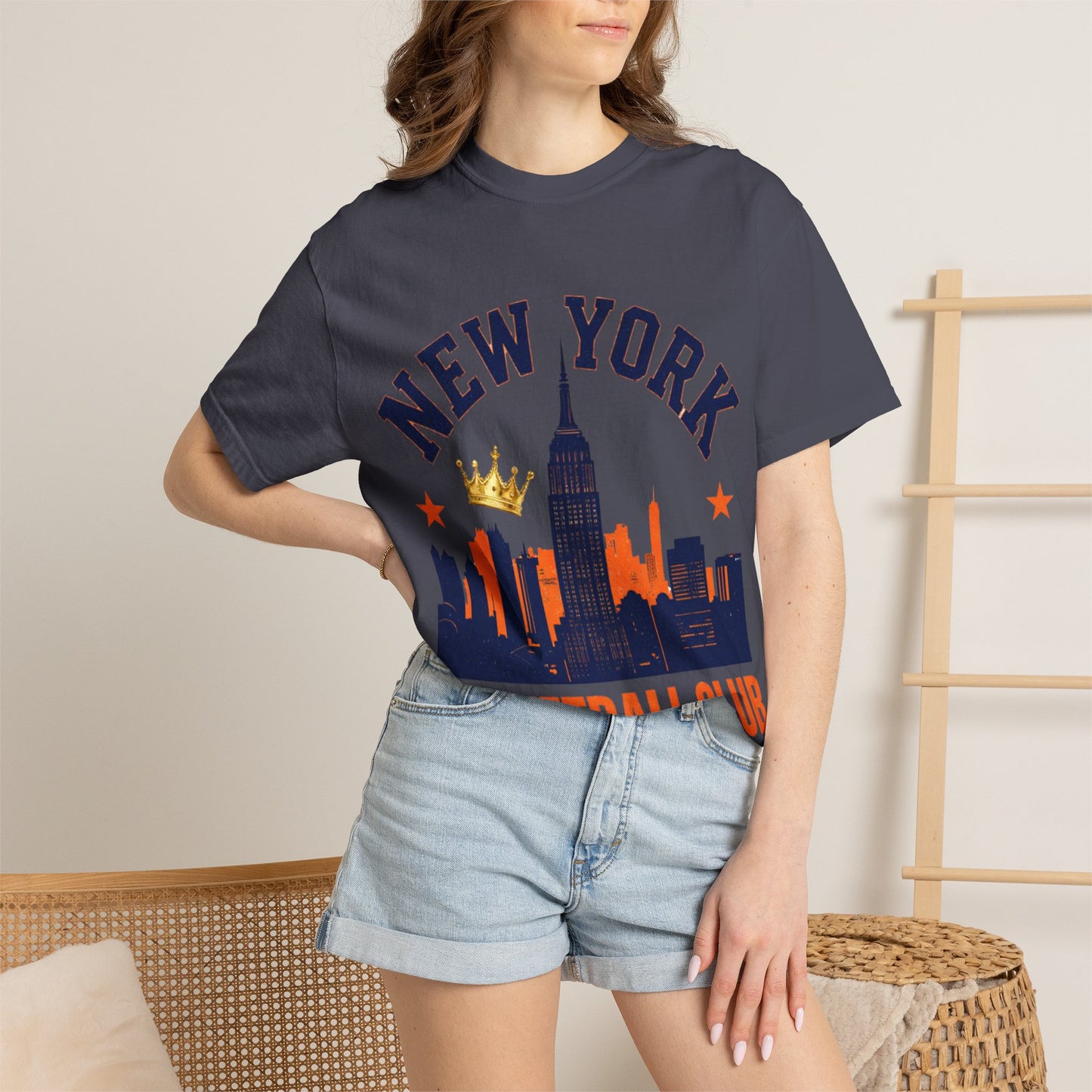 New York Basketball Club T-Shirt — Skyline, Crown & Team Graphic