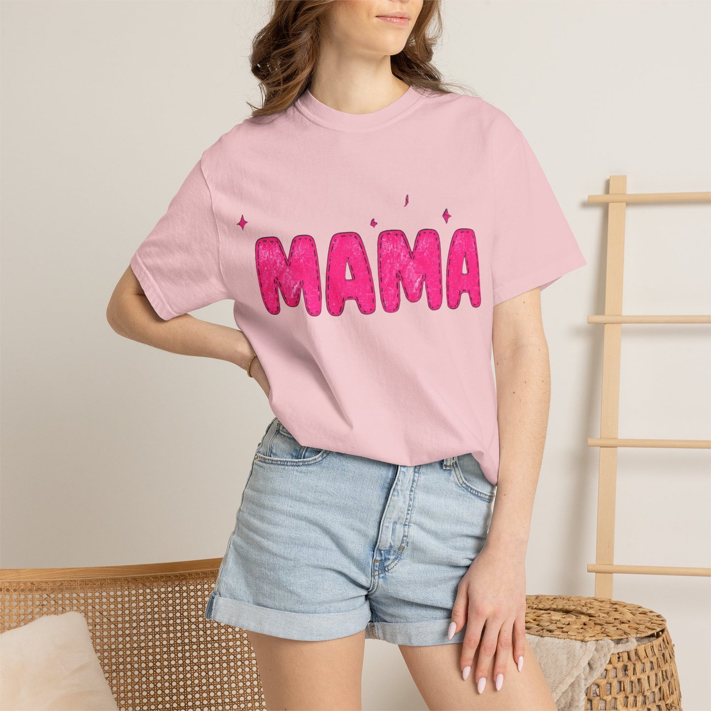 Mama Glitter Puff Graphic Tee