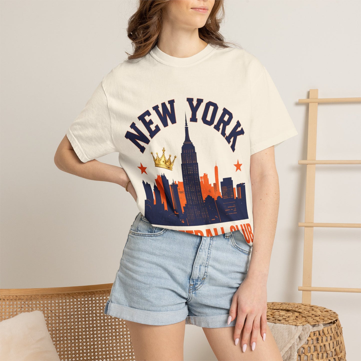 New York Basketball Club T-Shirt — Skyline, Crown & Team Graphic