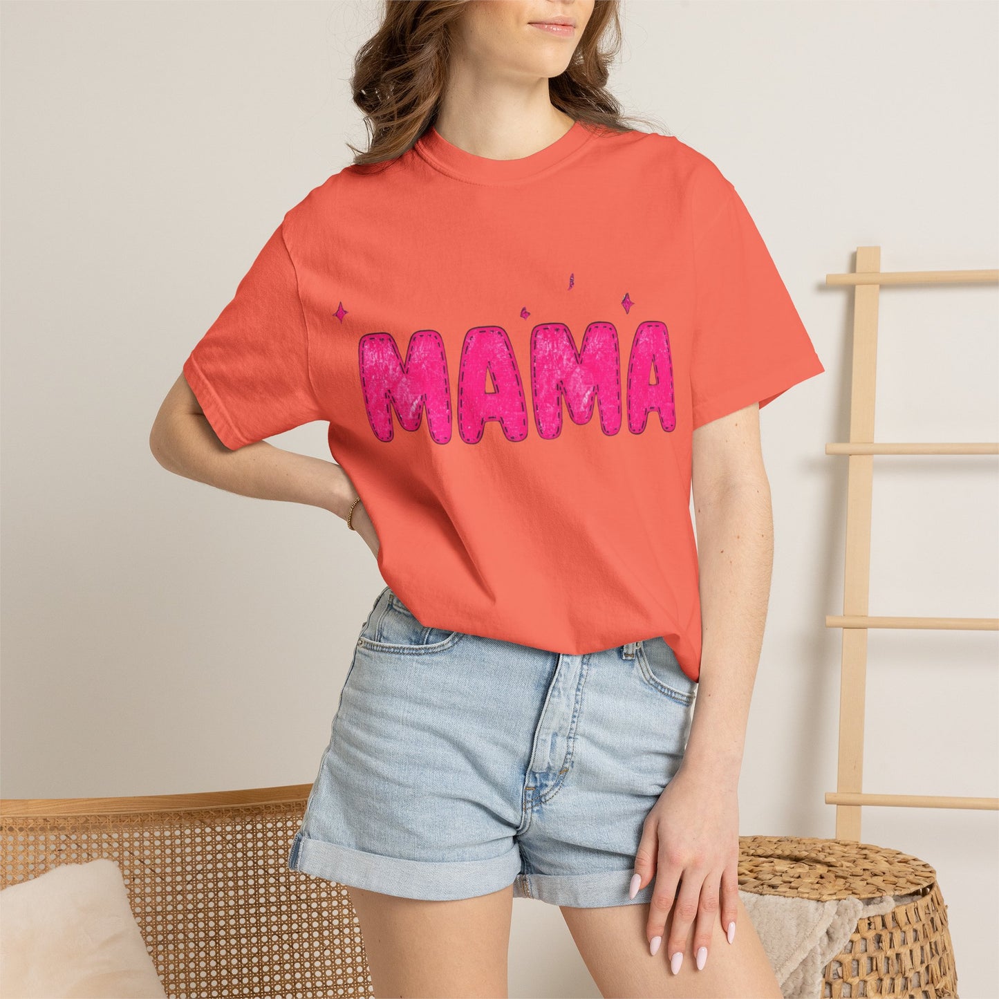 Mama Glitter Puff Graphic Tee