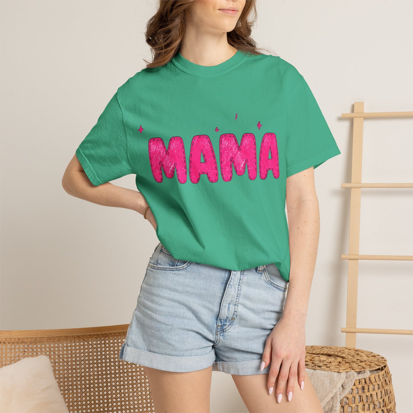 Mama Glitter Puff Graphic Tee