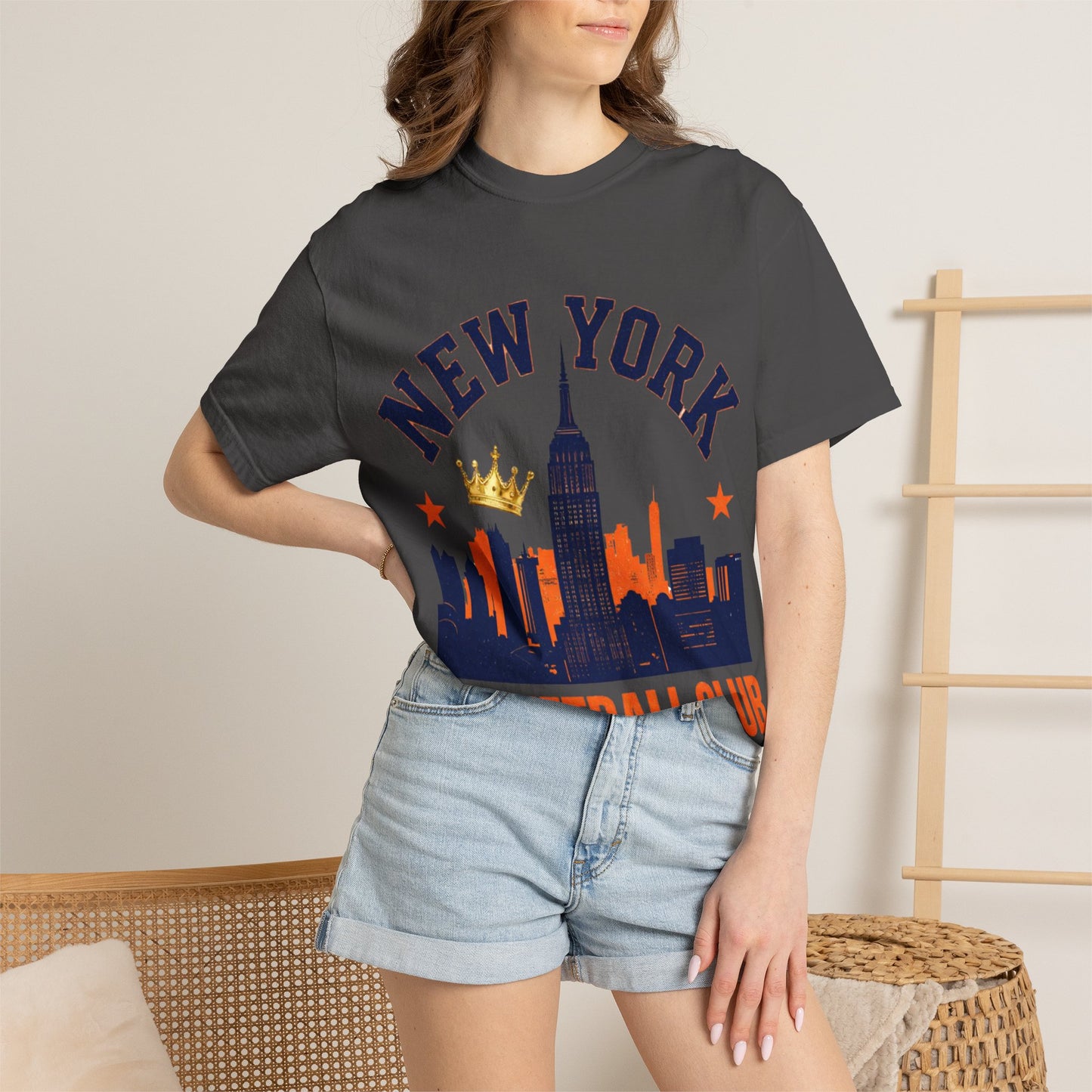 New York Basketball Club T-Shirt — Skyline, Crown & Team Graphic