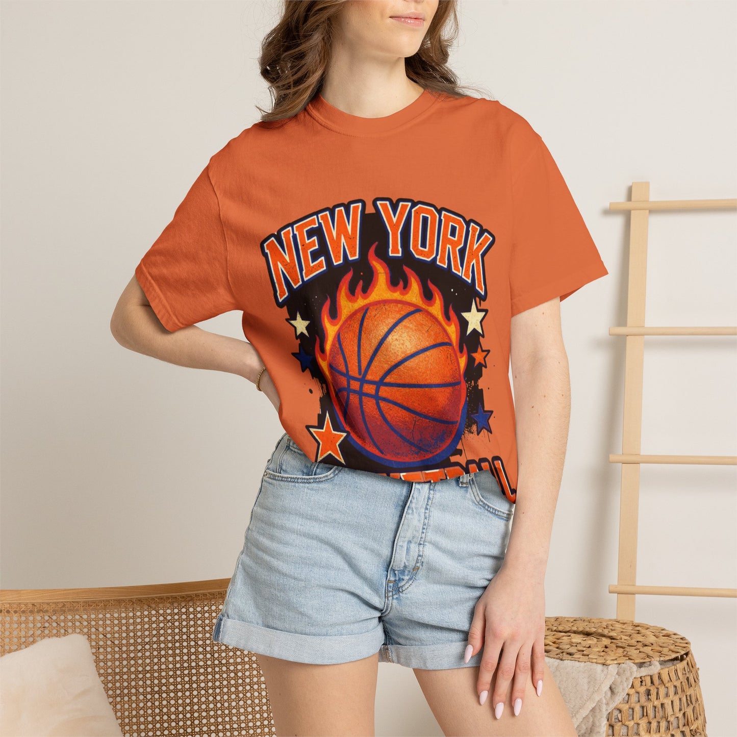 New York Basketball Flame Tee