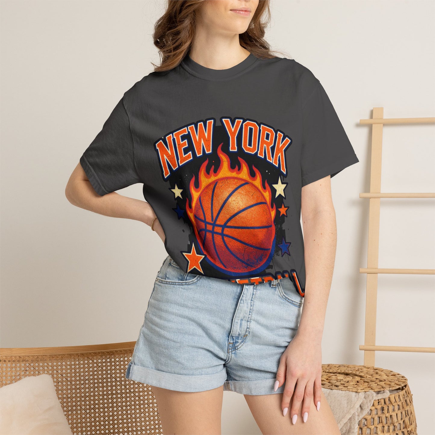 New York Basketball Flame Tee