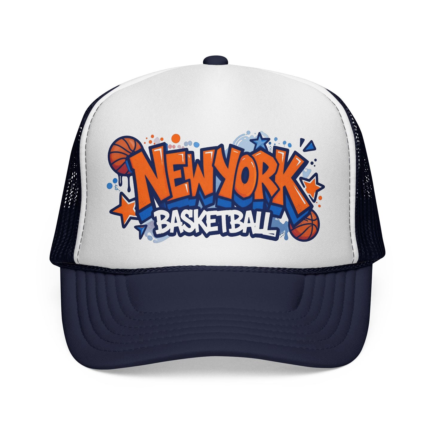 New York Basketball Trucker Cap — Graffiti Sports Hat