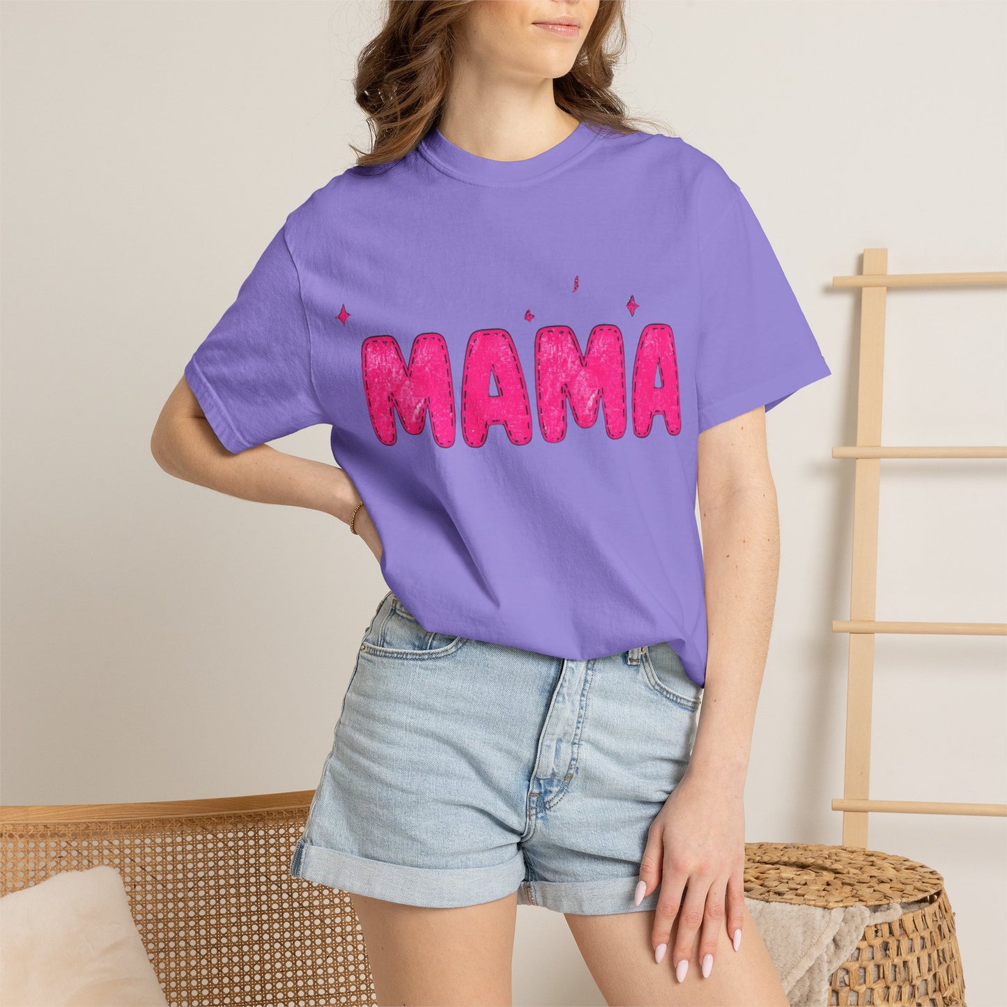 Mama Glitter Puff Graphic Tee