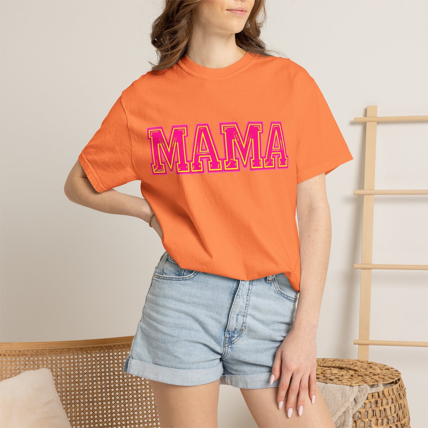 Retro Varsity Mama Graphic T-Shirt