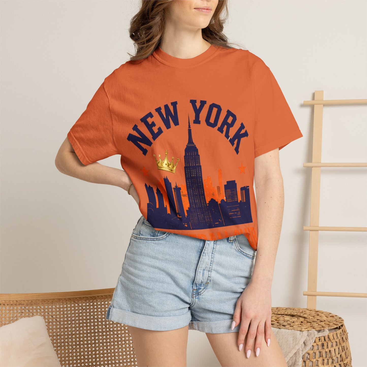 New York Basketball Club T-Shirt — Skyline, Crown & Team Graphic