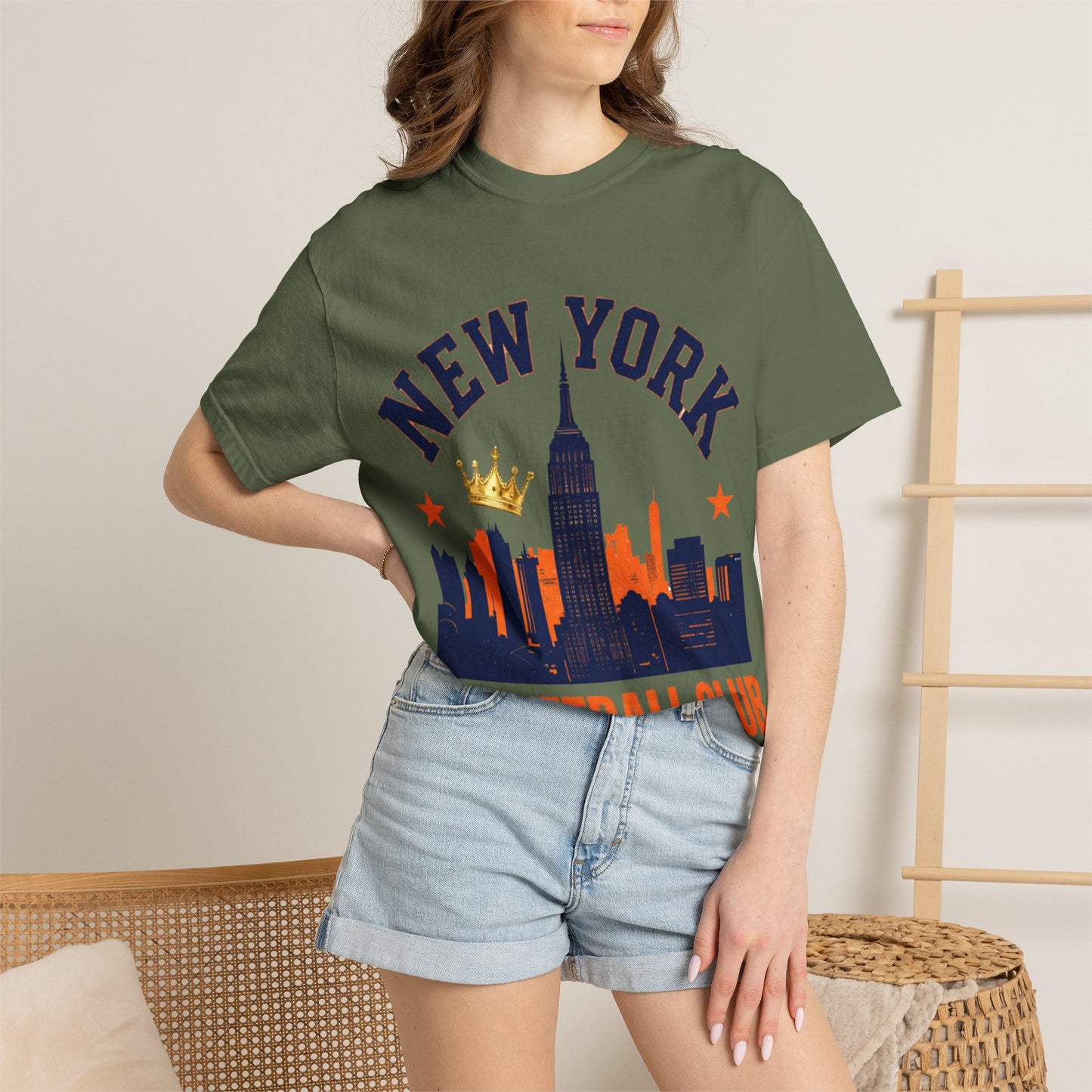 New York Basketball Club T-Shirt — Skyline, Crown & Team Graphic