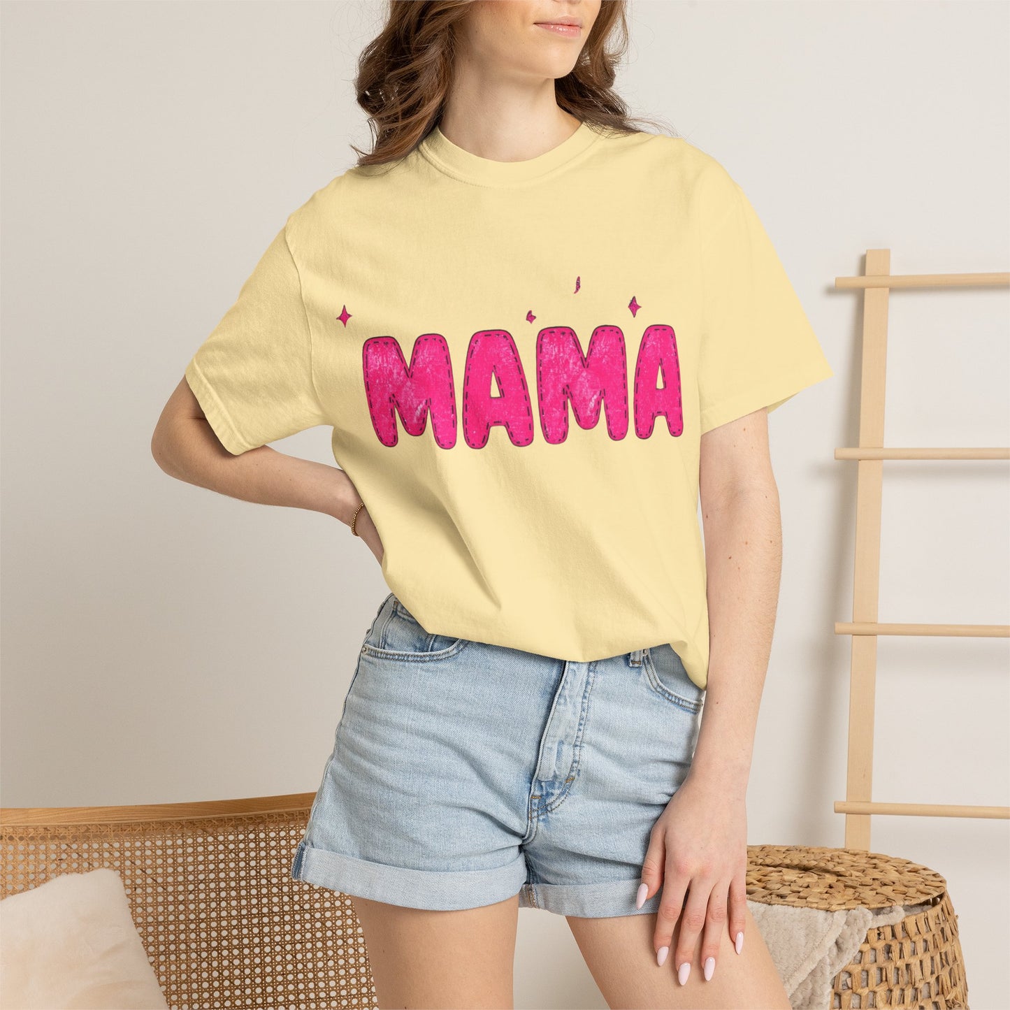 Mama Glitter Puff Graphic Tee