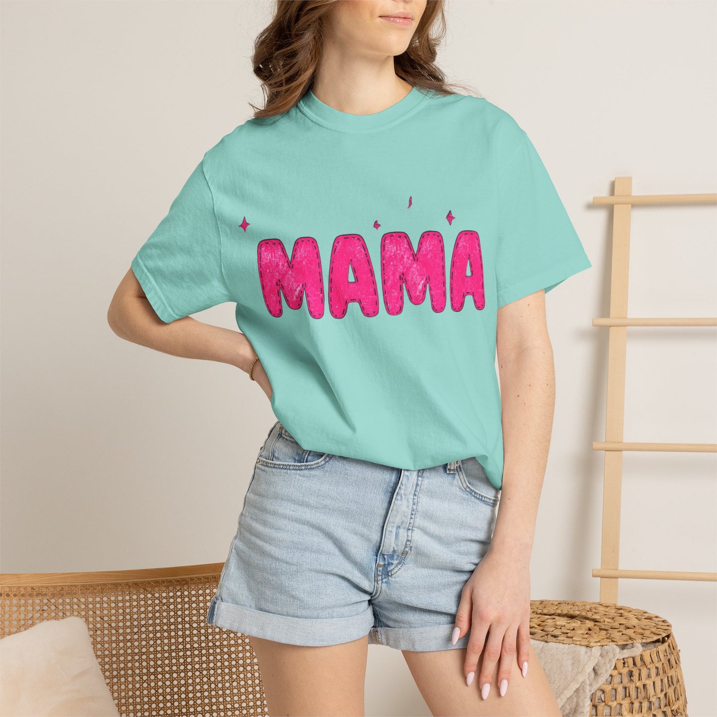 Mama Glitter Puff Graphic Tee