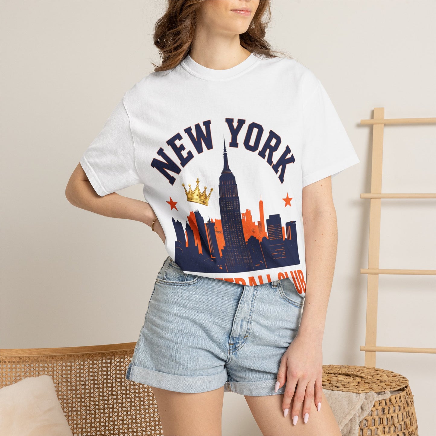 New York Basketball Club T-Shirt — Skyline, Crown & Team Graphic