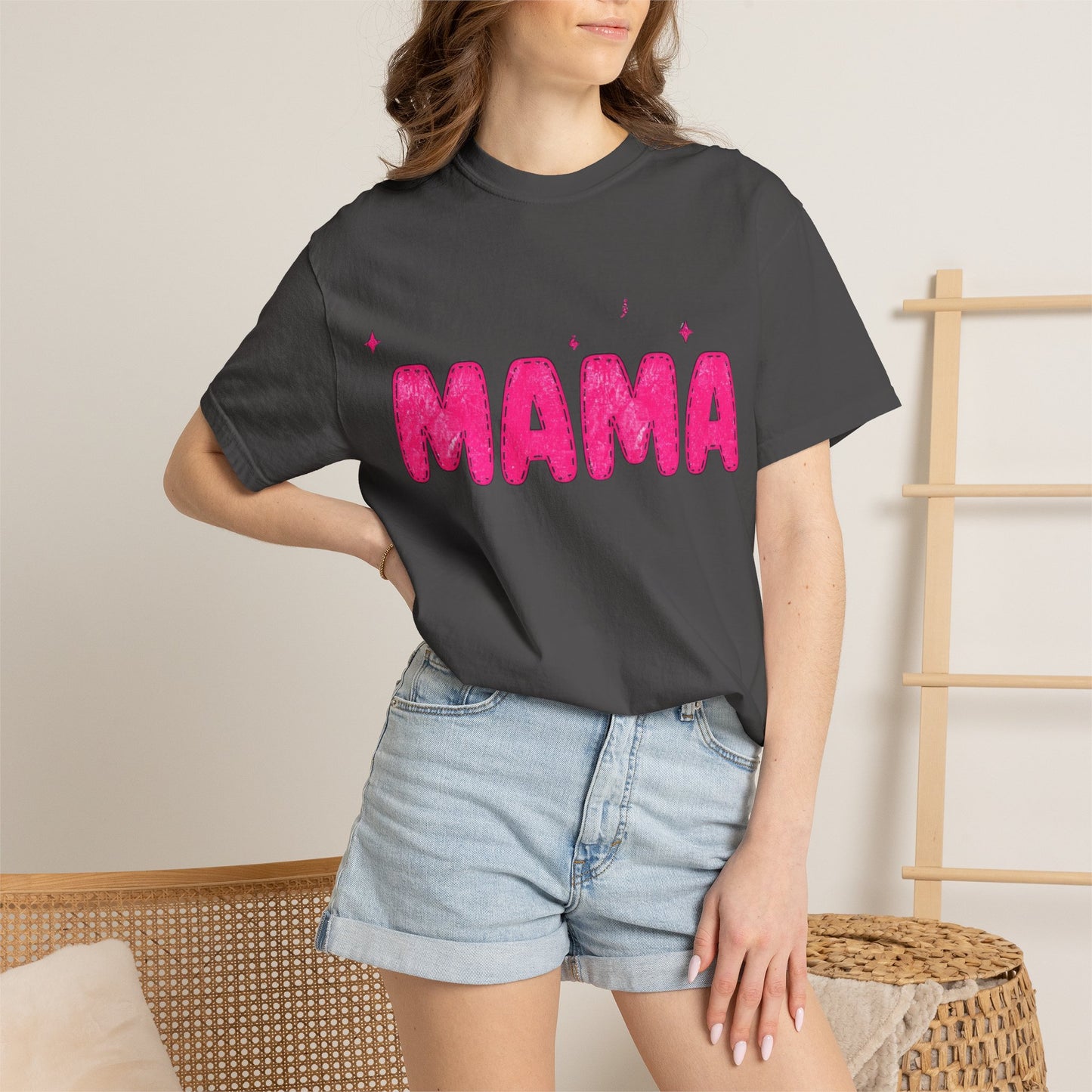 Mama Glitter Puff Graphic Tee