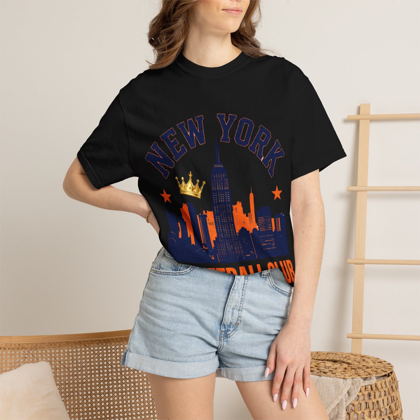 New York Basketball Club T-Shirt — Skyline, Crown & Team Graphic
