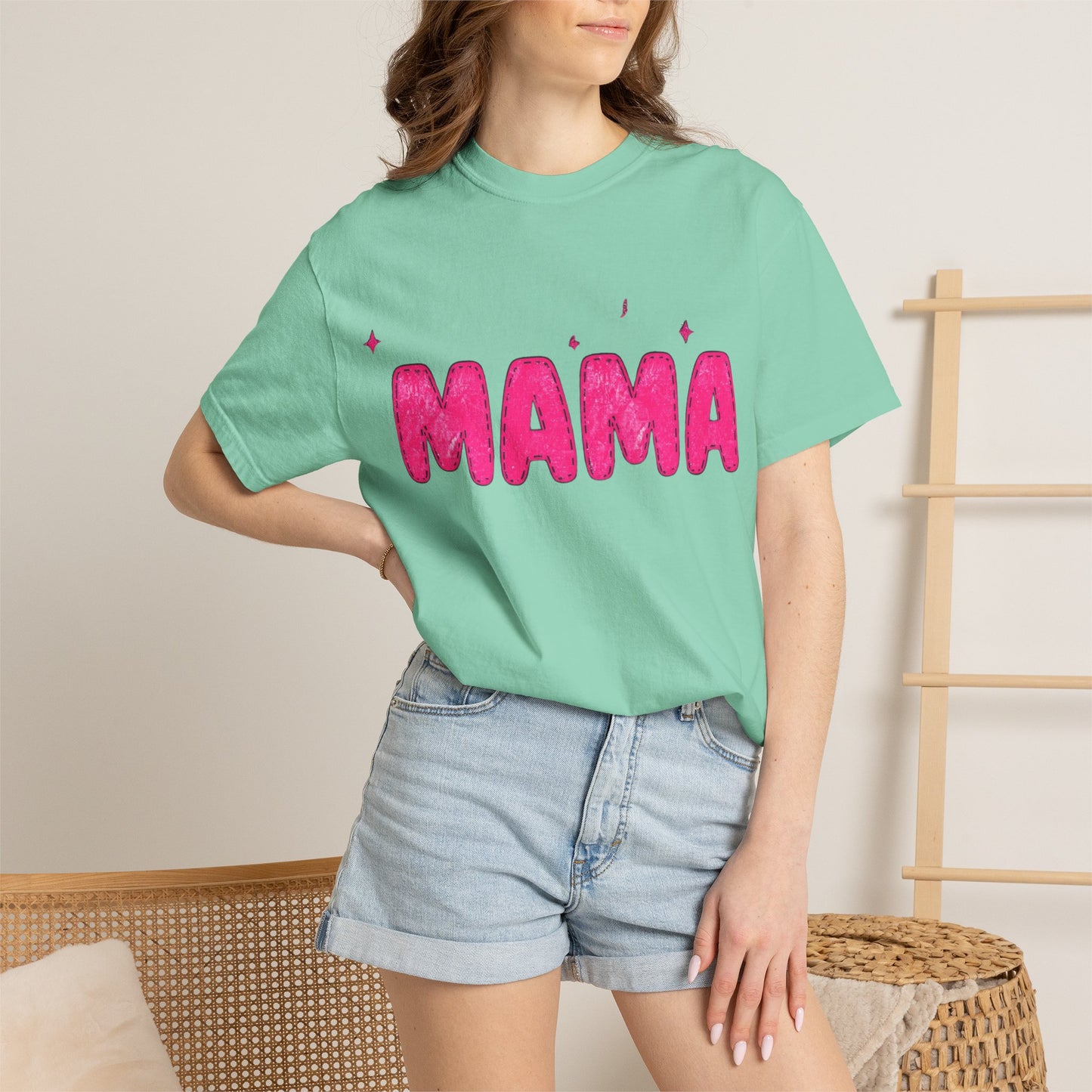 Mama Glitter Puff Graphic Tee