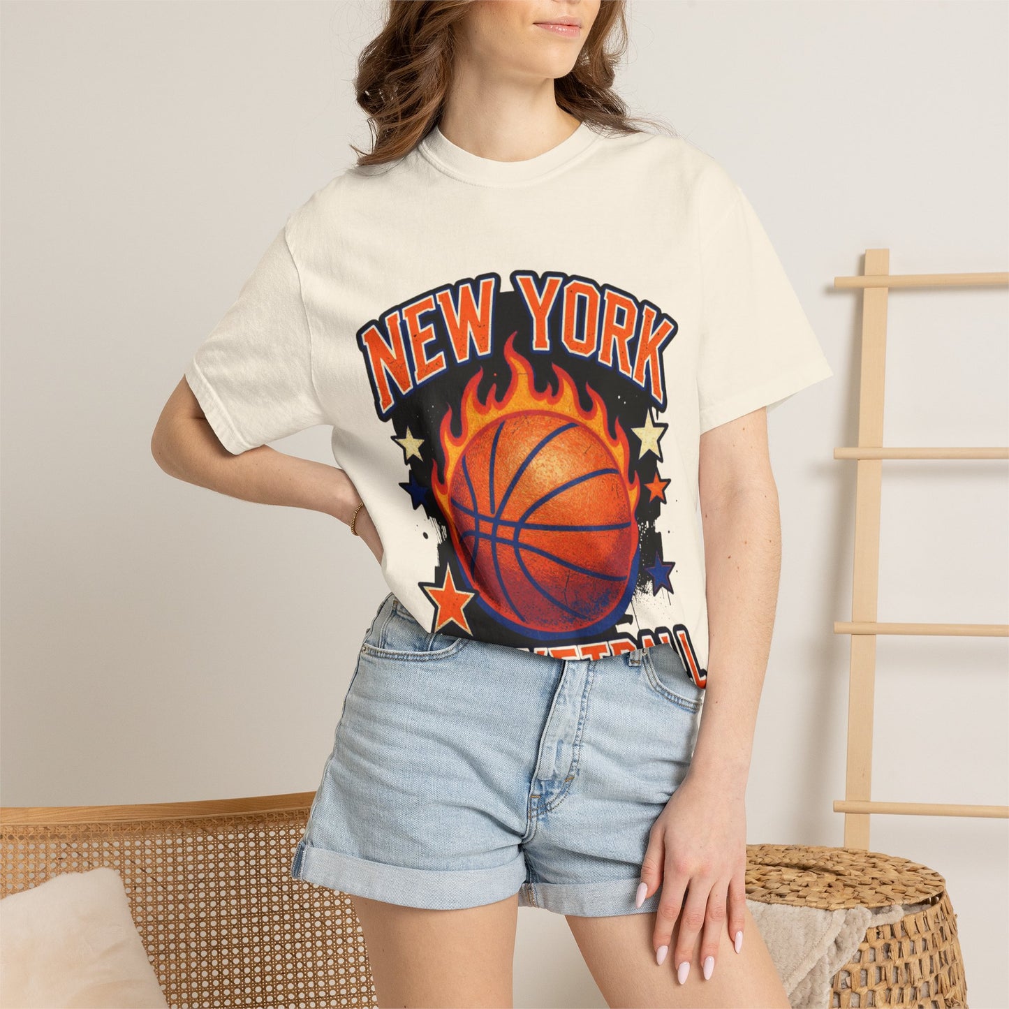 New York Basketball Flame Tee