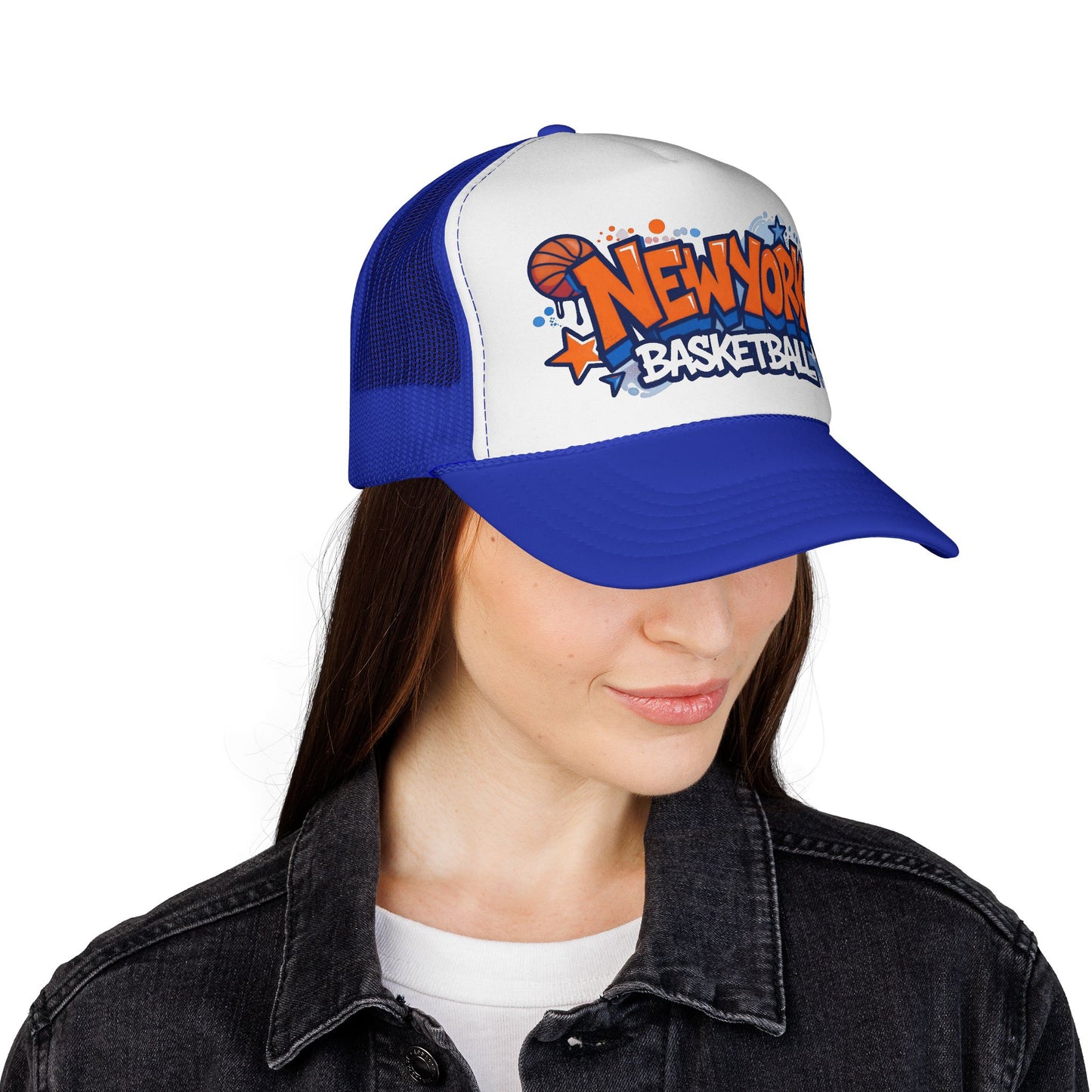 New York Basketball Trucker Cap — Graffiti Sports Hat