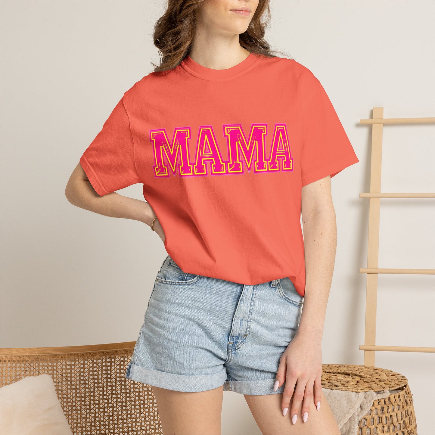 Retro Varsity Mama Graphic T-Shirt